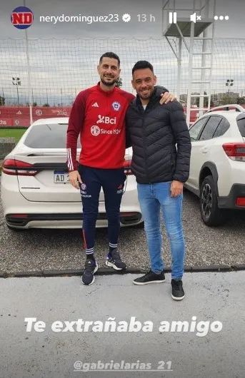 La publicación de Nery tras el encuentro con Arias (Instagram)