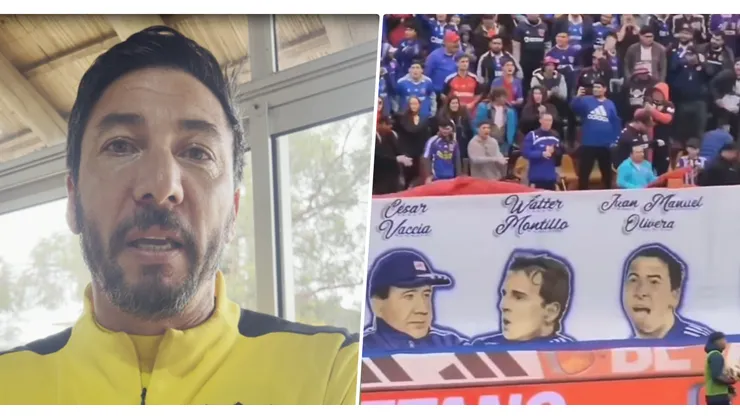 El Palote se emocionó a la hora de ver el lienzo con su cara en el Superclásico.