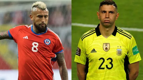 Arturo Vidal tuvo elogios para el Dibu Martínez (Foto: Photosport)