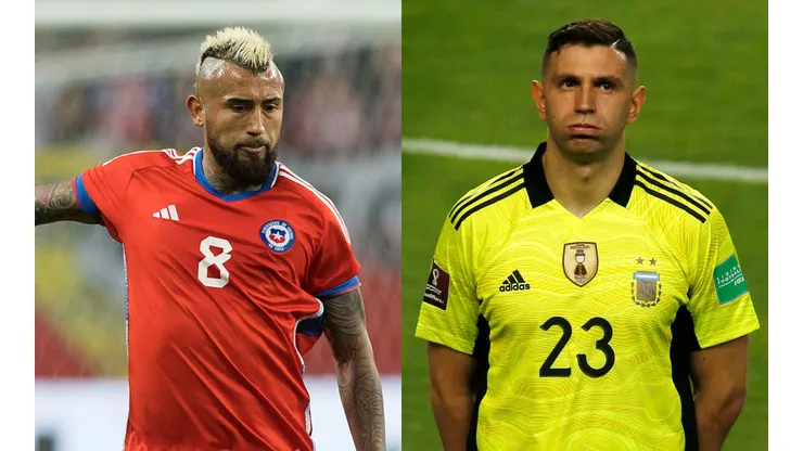 Arturo Vidal tuvo elogios para el Dibu Martínez (Foto: Photosport)