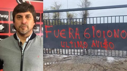 Sergio Gioino recibe amenazas a través de rayados.