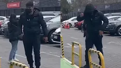 Damián Pizarro llega a la clínica para ser operado de la muñeca (Foto: Rodrigo Gómez, Al Aire Libre en Cooperativa)