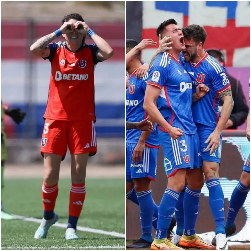 Guerrero y Tapia. Los goles de la U en jornada sabatina con el número 3 (Prensa Universidad de Chile)