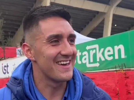 Tapia se emociona al escuchar el relato de su gol ante Colo Colo y avisa: "Mi amigo me dijo que iba a hacer un gol"