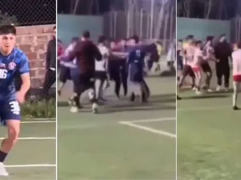 VIDEO: Pizarro y Thompson a los combos en el fútbol de barrio