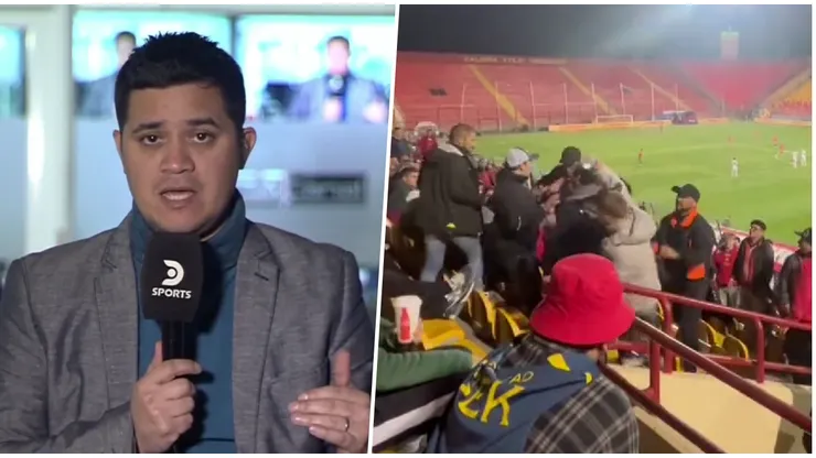 El comunicador relató cobardes agresiones por parte de algunos hinchas.