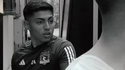 El extremo de 19 años pasó un gran susto tras el entrenamiento de Colo Colo. (Foto: Captura)