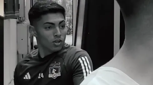 El extremo de 19 años pasó un gran susto tras el entrenamiento de Colo Colo. (Foto: Captura)
