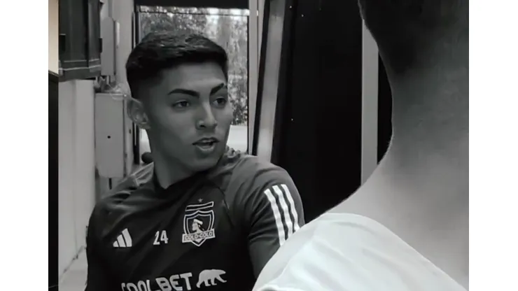 El extremo de 19 años pasó un gran susto tras el entrenamiento de Colo Colo. (Foto: Captura)