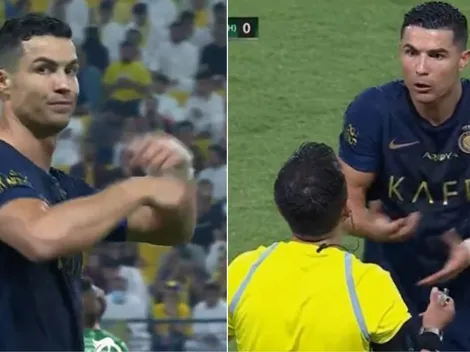 Ronaldo no aguanta a Maza y pide cambiar su arbitraje en pleno partido