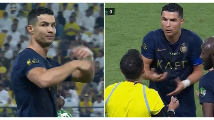 Cristiano Ronaldo tuvo una tarde de furia con Piero Maza