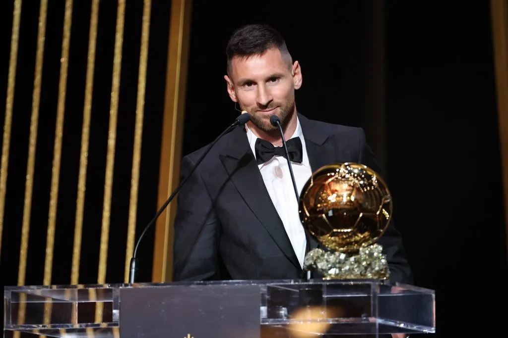 Messi sumó su octavo Balón de Oro (Getty Images)