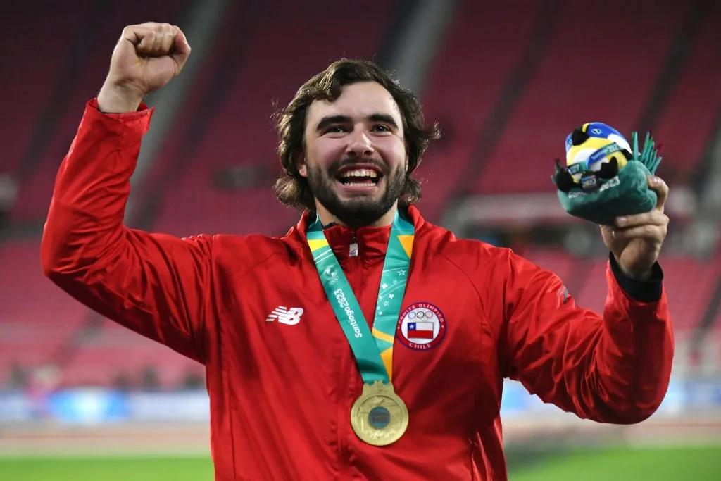 Lucas Nervi consiguió el oro en los Juegos Panamericanos de Santiago 2023 (Foto de Alejandro Pizarro/Santiago 2023 via Photosport).