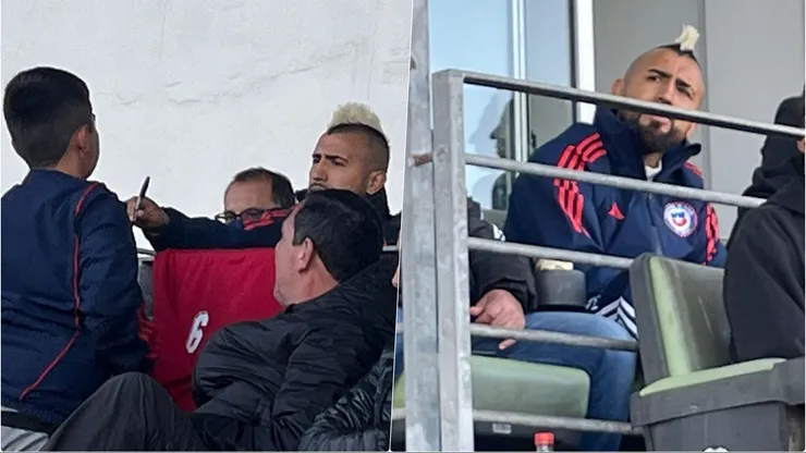 Arturo Vidal como todo un rockstar llegó a Valparaíso para ver a La Roja