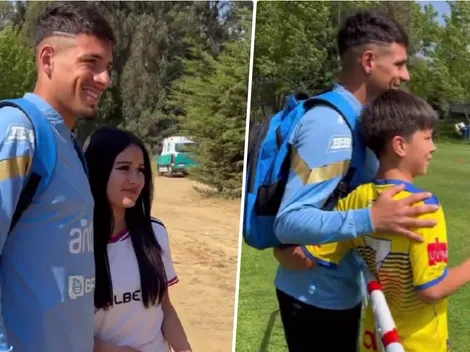 Saldivia todo un rockstar: Recibe el cariño de los hinchas de Colo Colo y de juveniles de Everton