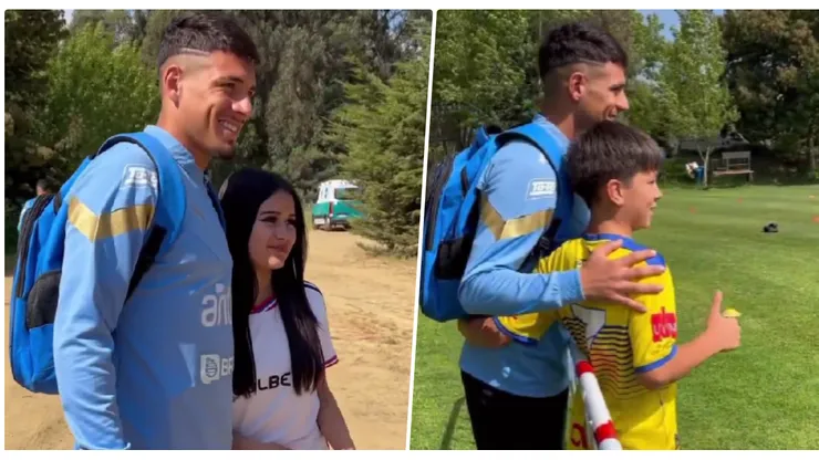 Saldivia todo un rockstar: Recibe el cariño de los hinchas de Colo Colo y de juveniles de Everton