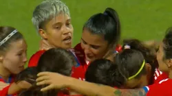 Fernanda Pinilla marca para La Roja ante México.