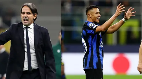 Simone Inzaghi y su feroz queque a Alexis Sánchez