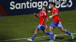 Maxi Guerrero -izq- fue la gran figura de La Roja Sub 23 en los Panamericanos