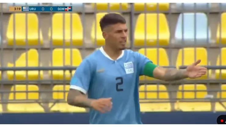 Alan Saldivia el capitán de la Selección de Uruguay