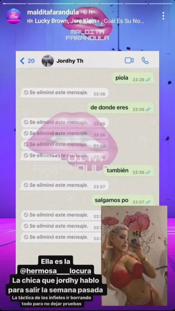 Jordhy es funado nuevamente. | Foto: instagram