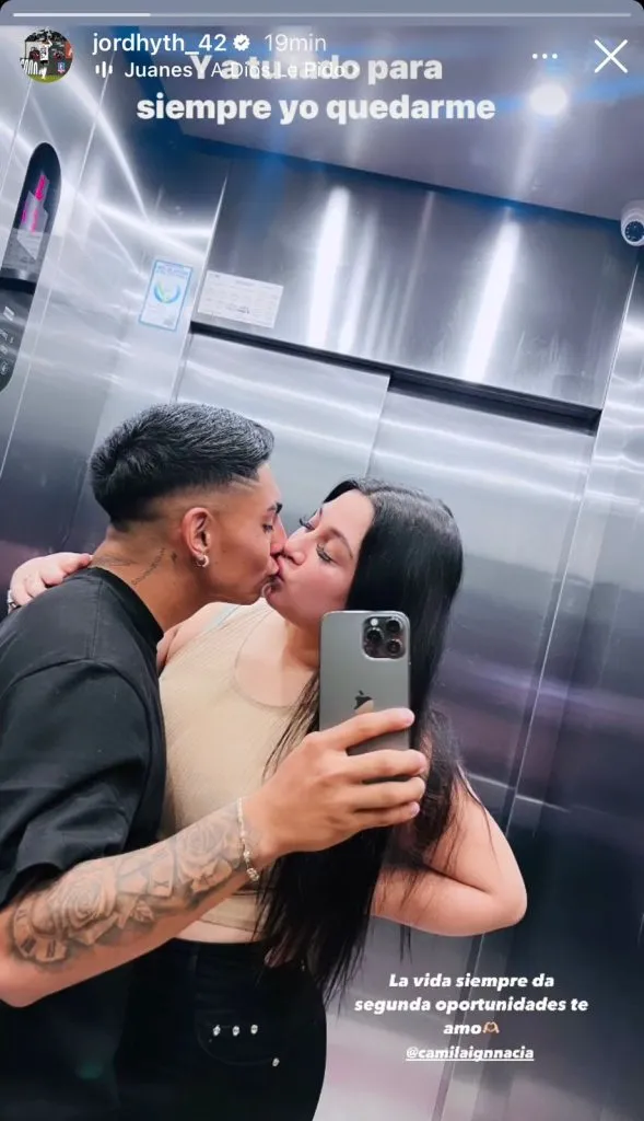 Jordhy declara su amor. | Foto: Instagram