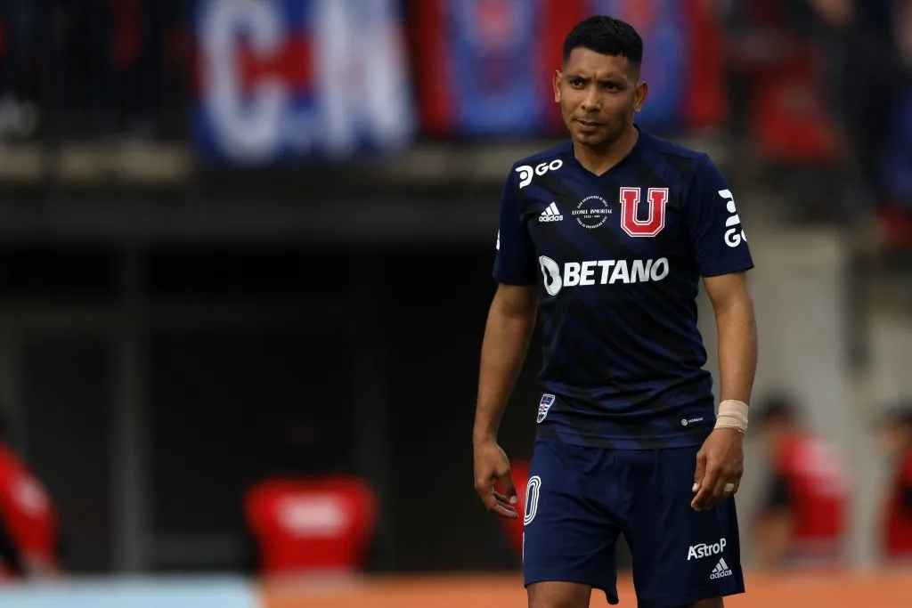 Cristián Palacios marcó un gol en la U y está a disposición de Pellegrino (Photosport)