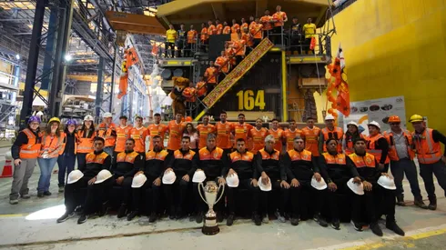 Cobreloa visita la Mina de Chuquicamata (Foto: Cobreloa SADP)