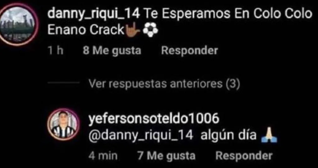El día en que Soteldo quiso jugar en Colo Colo (Instagram)