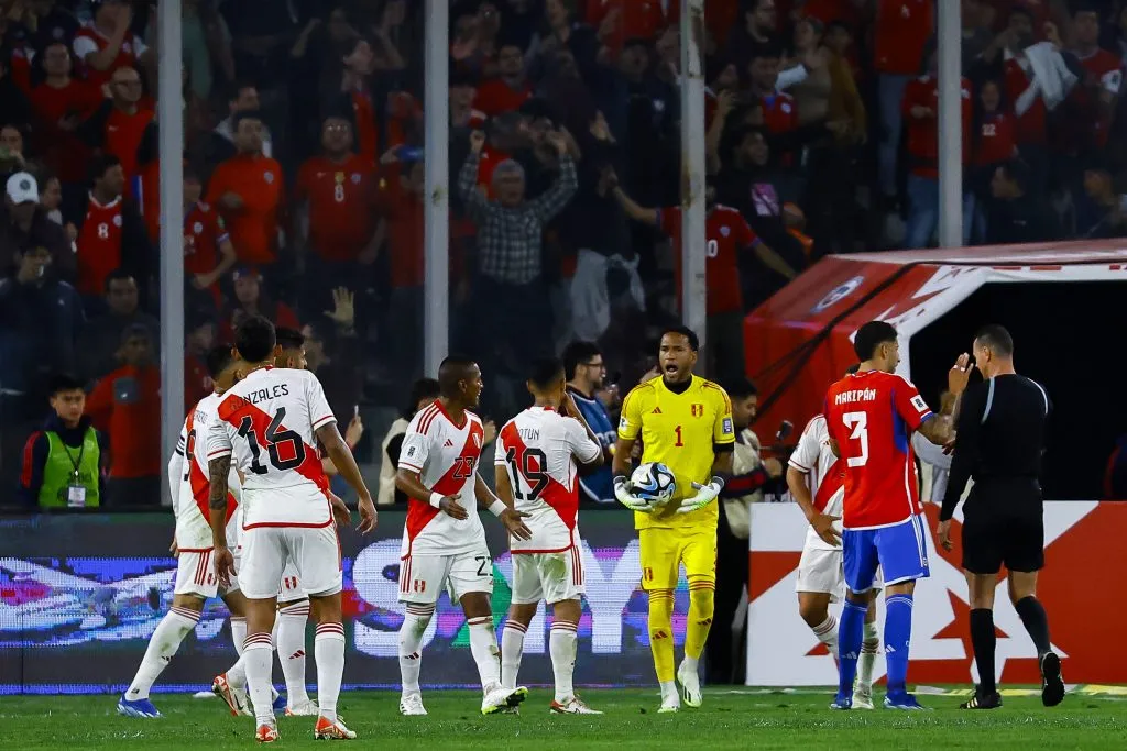 Gallese no sabe de victorias con Perú en Chile |  FOTO: Marcelo Hernandez/Getty Images