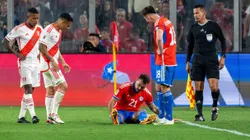 Matías Catalán salió lesionado en el duelo ante Perú