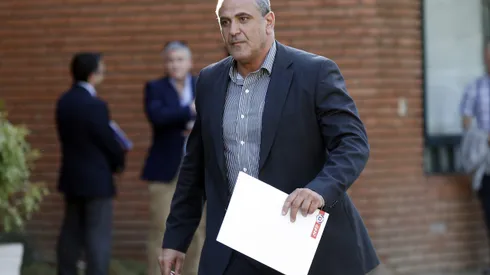 Pablo Milad entrega noticias tras su reunión con el presidente de la FIFA, Gianni Infantino (Foto: Photosport)