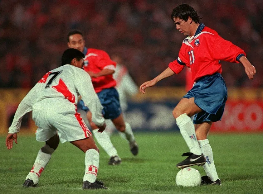 Marcelo Salas fue la gran figura de la goleada de Chile sobre Perú rumbo a Francia 1998