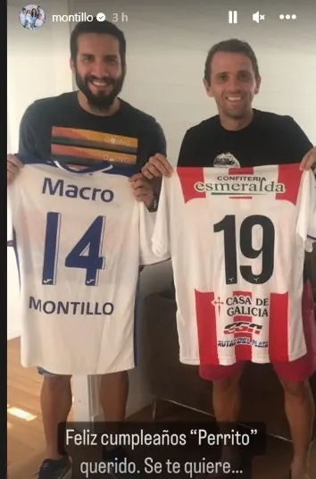 Montillo saludando a Victorino (Instagram)