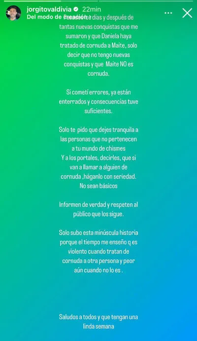 La publicación del Mago (Instagram)