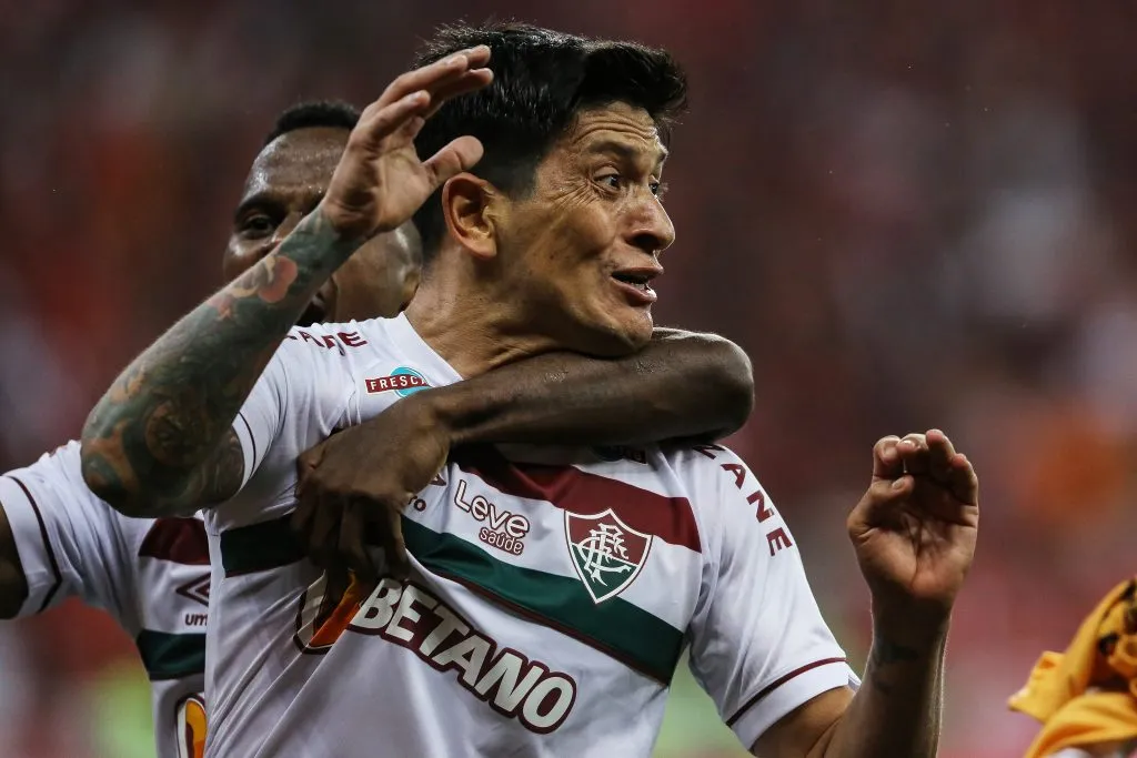 Germán Cano marcó tanto que metió a Fluminense en la final de la Copa Libertadores (Foto: Getty)
