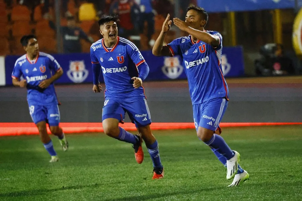 La U celebra anoche una victoria luego de 8 fechas sin ganar (Photosport)