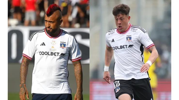 Arturo Vidal elogia a Pablo Parra (Foto: Photosport | Colo Colo)