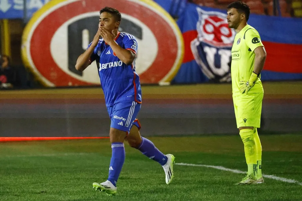 Nicolás Guerra marcó el 1-0 de la U ante Audax Italiano (Foto: Photosport)