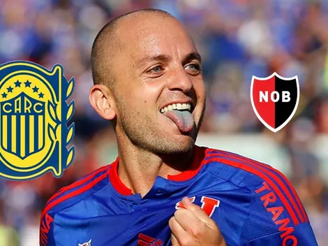 El festejo de Gustavo Lorenzetti por el triunfo de Rosario Central en el clásico