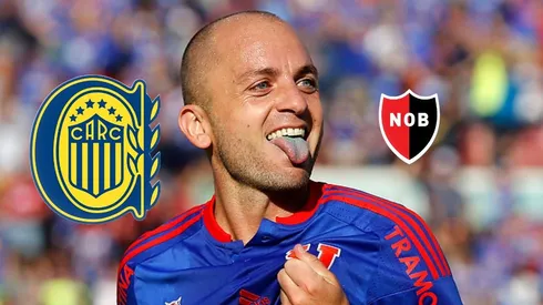 El festejo de Gustavo Lorenzetti por el triunfo de Rosario Central en el clásico