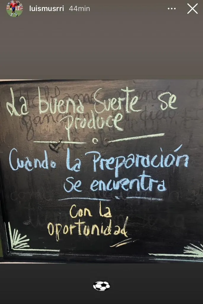 ¿A quién irá dirigida la publicación del capitán? (Instagram @luismusrri )