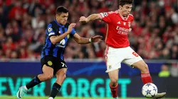 El chileno fue clave al evitar el ataque de Benfica para luego concretar el penal del empate para Inter