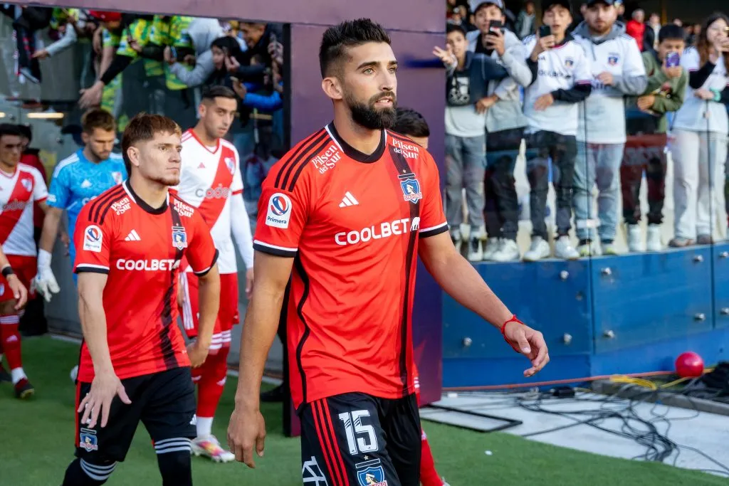 Emiliano Amor sumó minutos en el amistoso entre Colo Colo y River Plate (Guillermo Salazar)