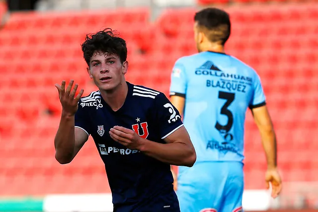 Debutó el 2020 y anotó un gol en esa temporada. Ahora, el Pitu no seguirá en la U (Photosport)
