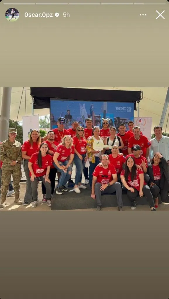 Captura historia de Instagram de Óscar Opazo (@0scar.0pz).