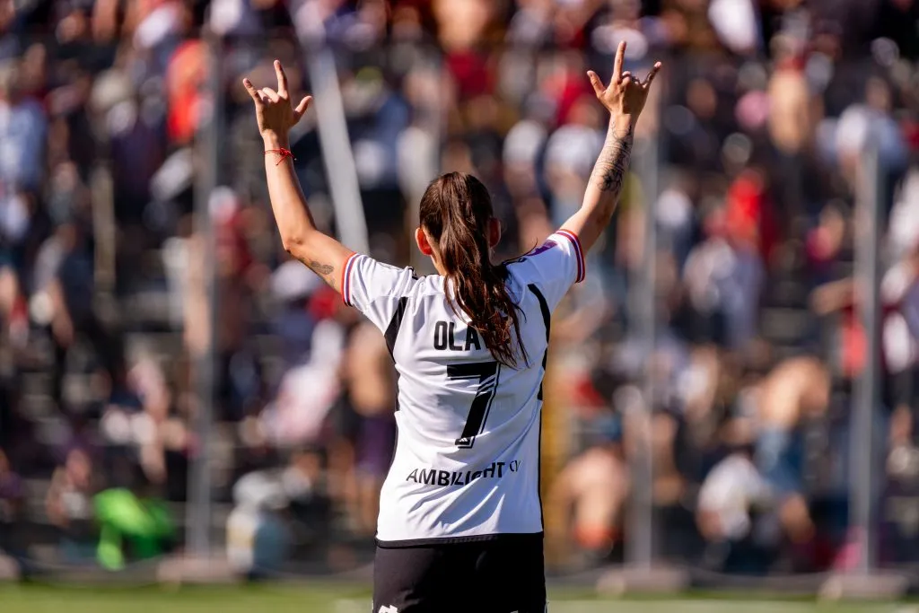 Olave celebrando su gol ante la Universidad de Chile | FOTO: Guille Salazar