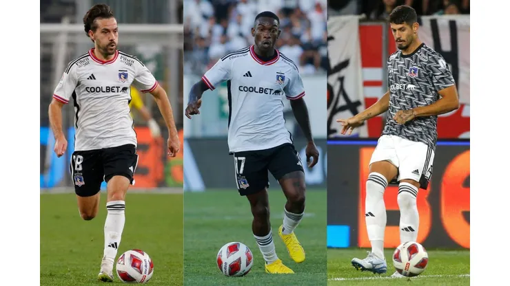 Colo Colo debe resolver qué hará con Agustín Bouzat, Fabián Castillo y Matías de los Santos. (Foto: Photosport)