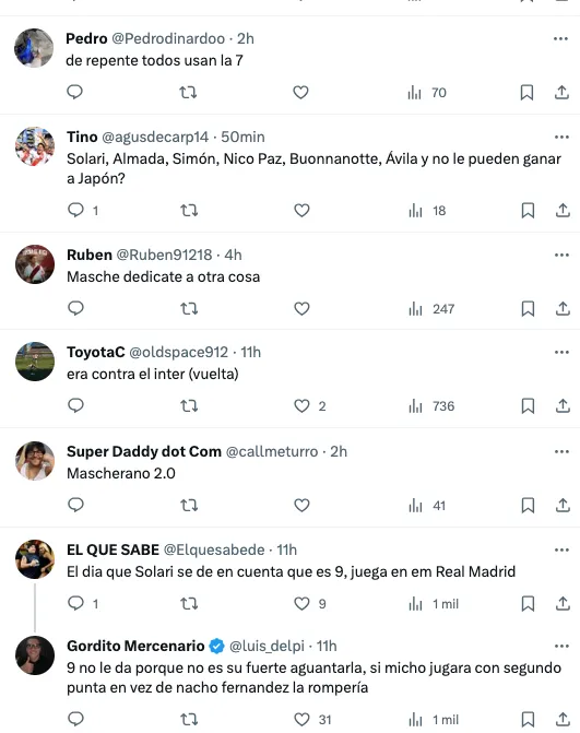 Las críticas contra Pablo Solari