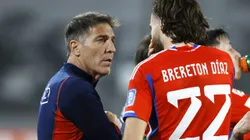 El entrenador Eduardo Berizzo en su último partido dirigiendo a la Selección Chilena. (Foto: Andrés Pina/Photosport)